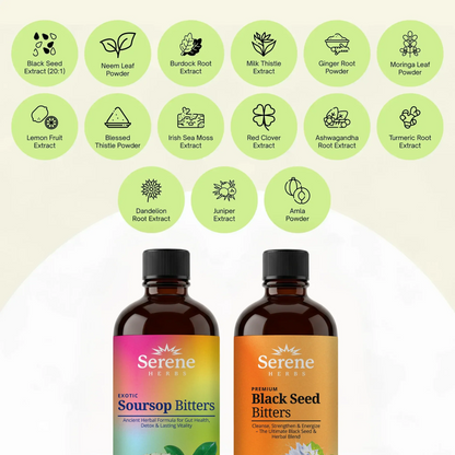 Soursop Bitters & Black Seed Bitters Bundle